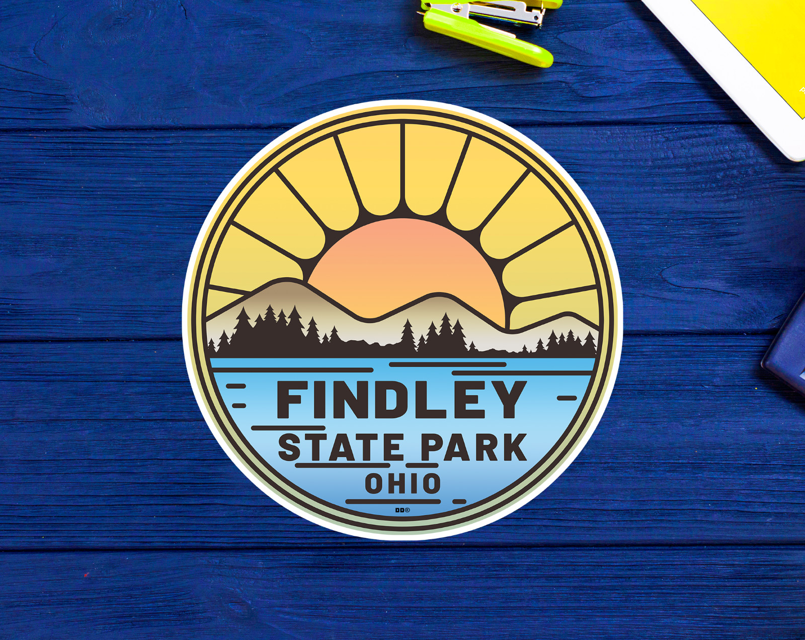 Findley State Park Decal 3.5″ Sticker Ohio Vinyl Indoor Or Outdoor