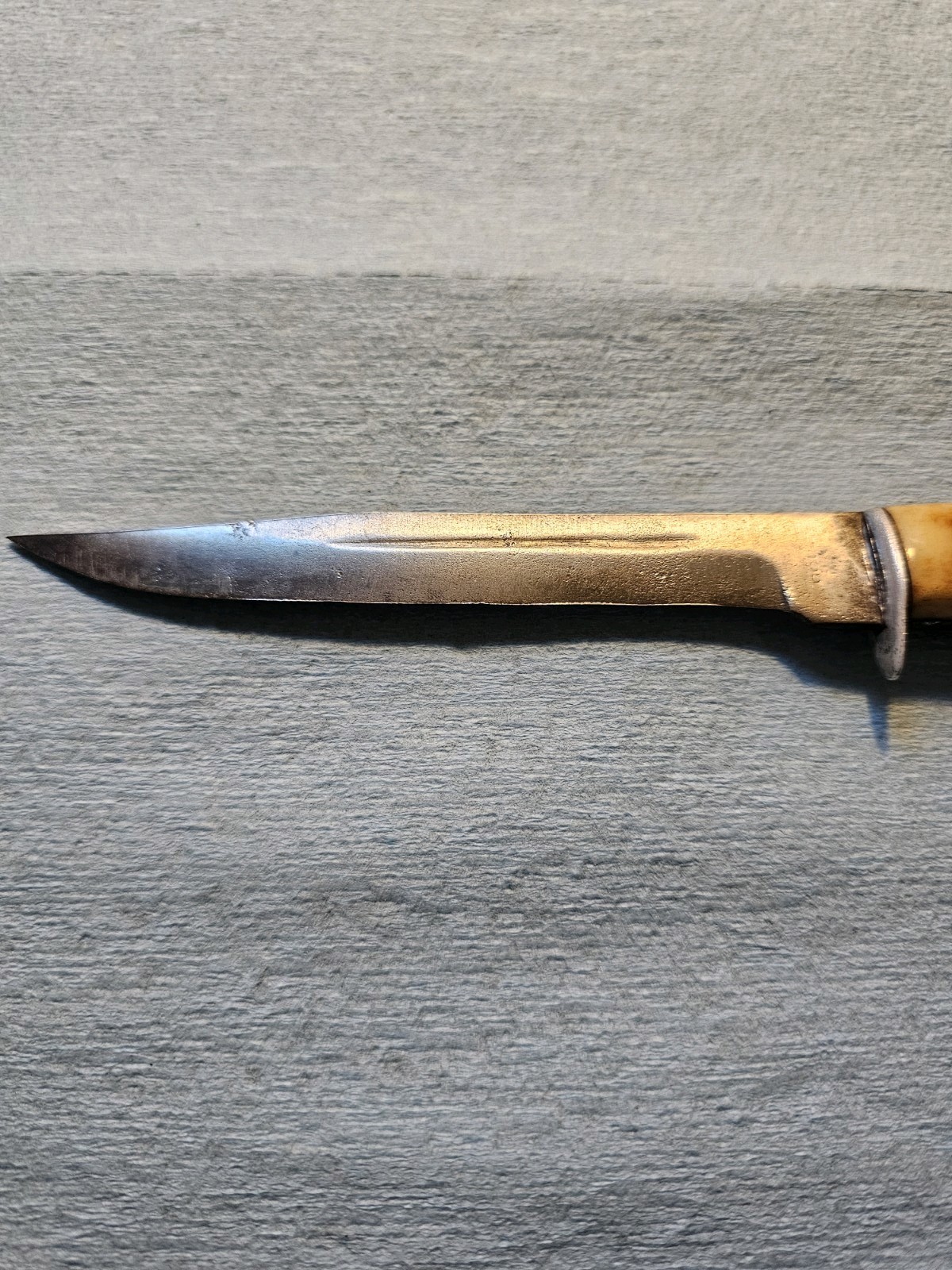 Vintage Fixed blade knife with bone handle FAST SHIPPING!