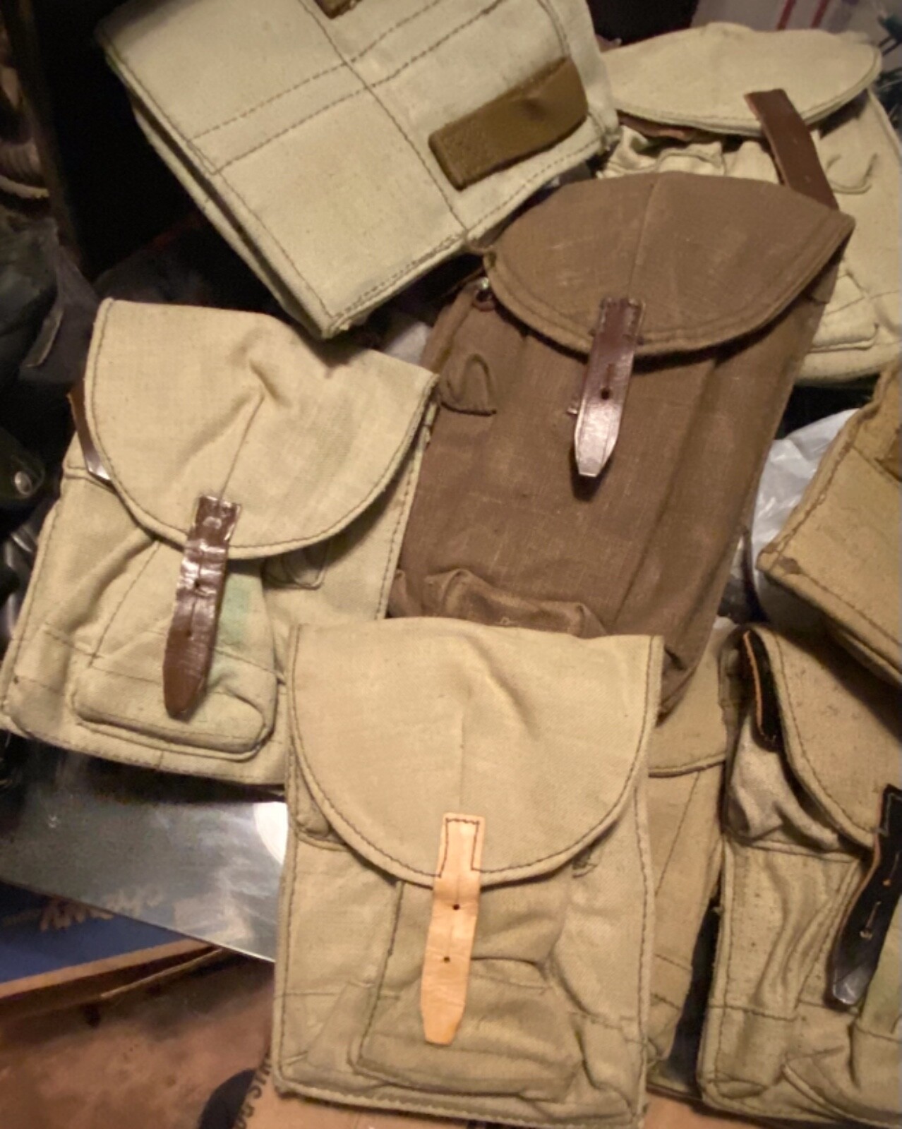 *** COLD WAR SOVIET ERA RUSSIAN 3 Magazine-AAK3-CELL MAG POUCH, 7.62x39mm *