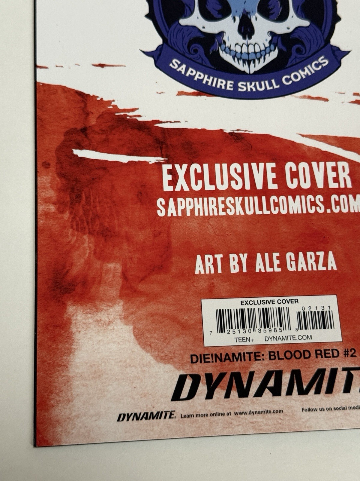 Die!Namite Blood Red #2 Signed in Red by Ale Garza – LE Red Sonja Virgin w/COA