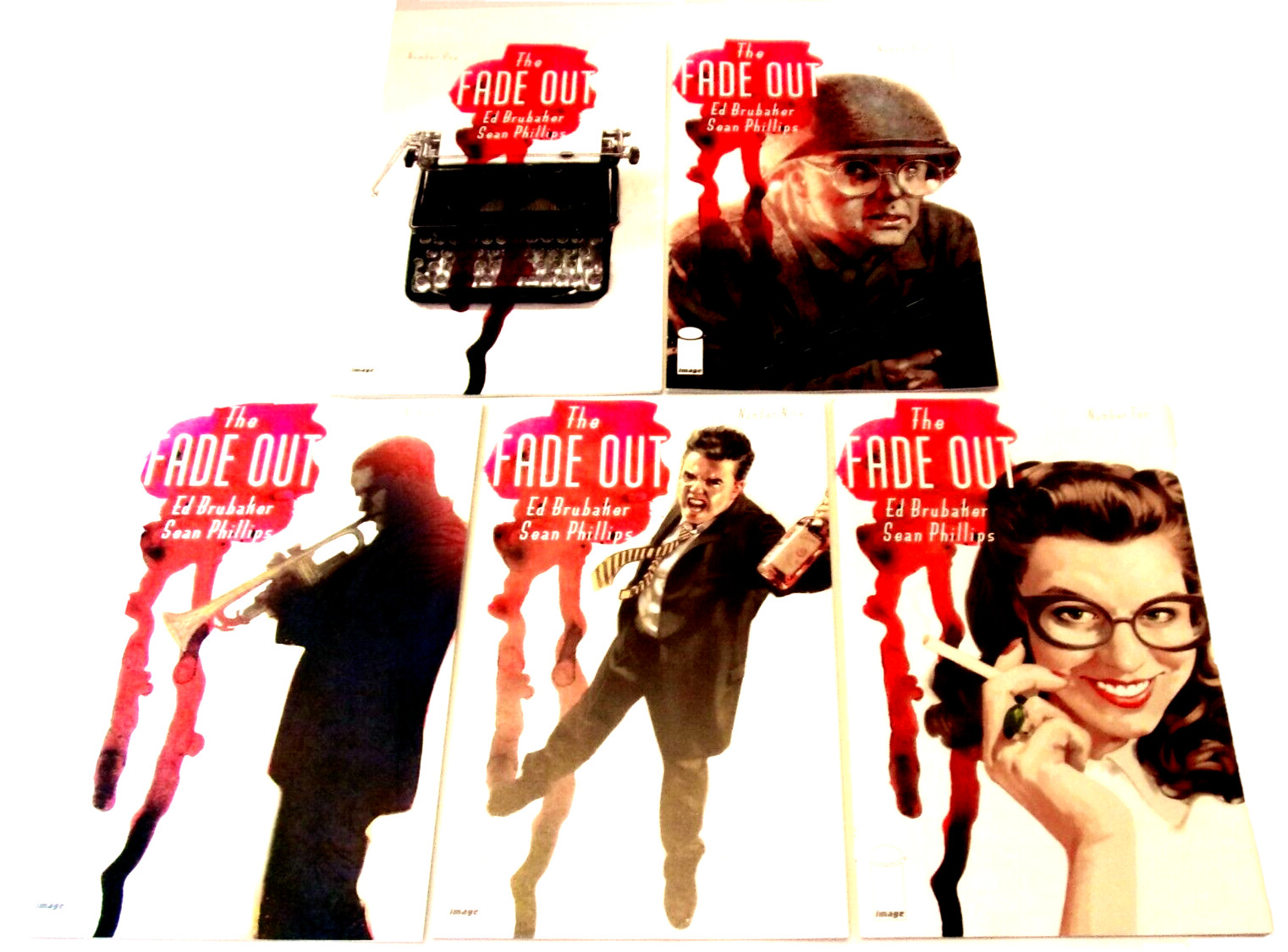 The Fade Out #1, #4, #6, #9, & #10 All Higher Grade 5 Issue Comic Lot