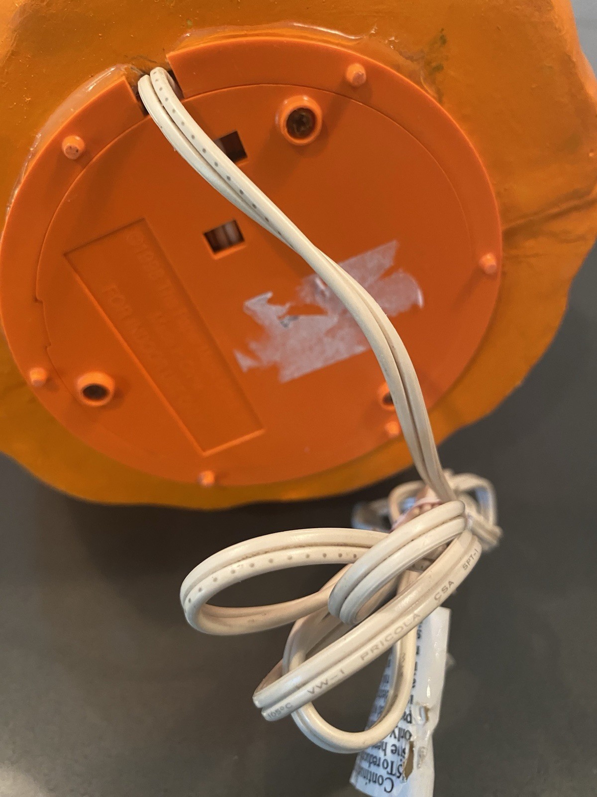 Fall Halloween Pumpkin Light Up Foam Blow Mold Jack-O-Lantern