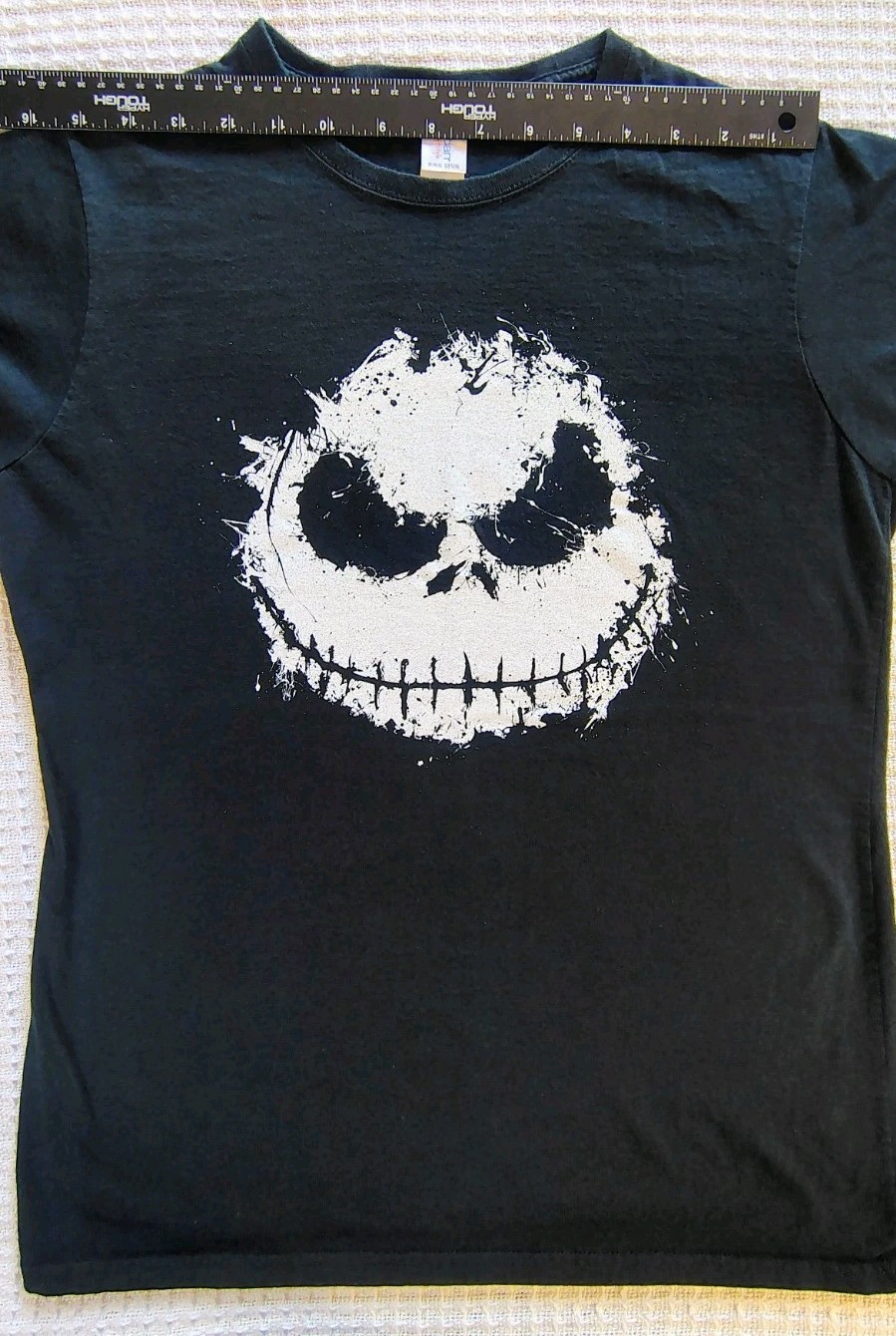 Disney Nightmare Before Christmas Shirt XL Jack Skellington Ink Head Blk Grunge