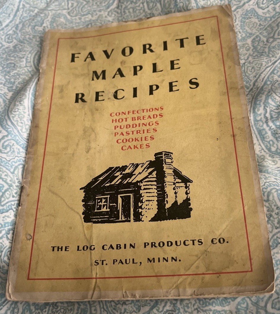 Vintage Towle’s Log Cabin Maple Syrup Favorite Recipes Book Recipe Advertisement