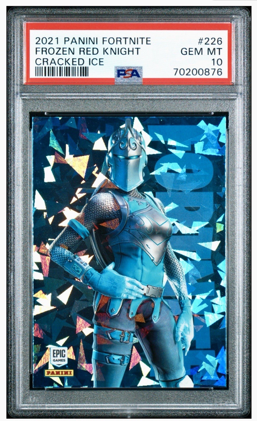 2021 Panini Fortnite #226 Frozen Red Knight Cracked Ice
