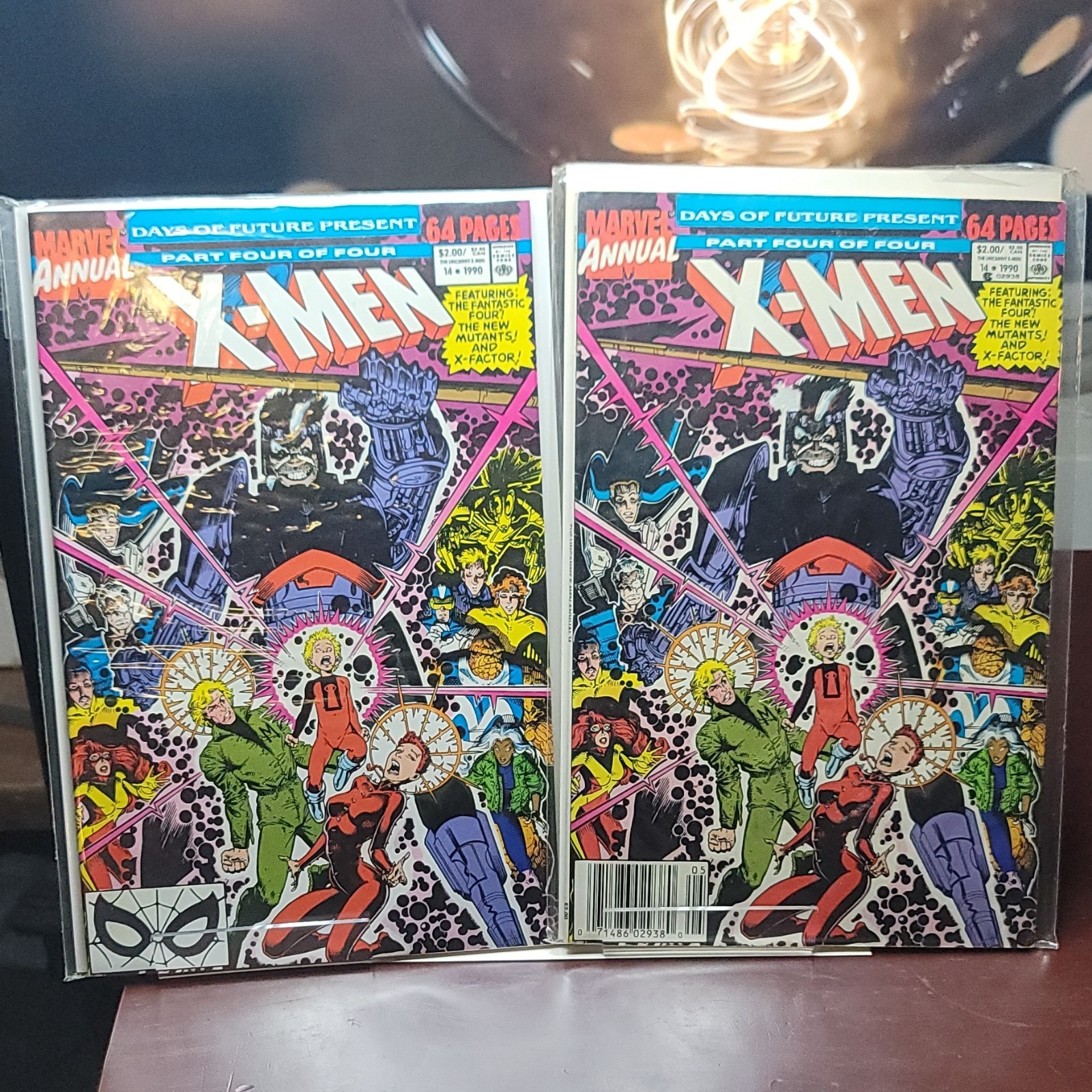 Marvel X-Men Annual #14 Days of Future Present Part 4. Direct and Newsstand