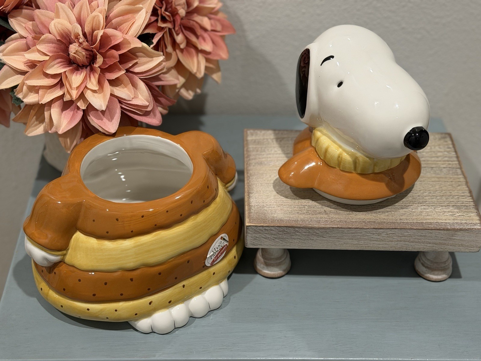 Peanuts New 2026 Zrike Brand Fall Snoopy Cozy Sweater Cookie Jar, 10” Tall
