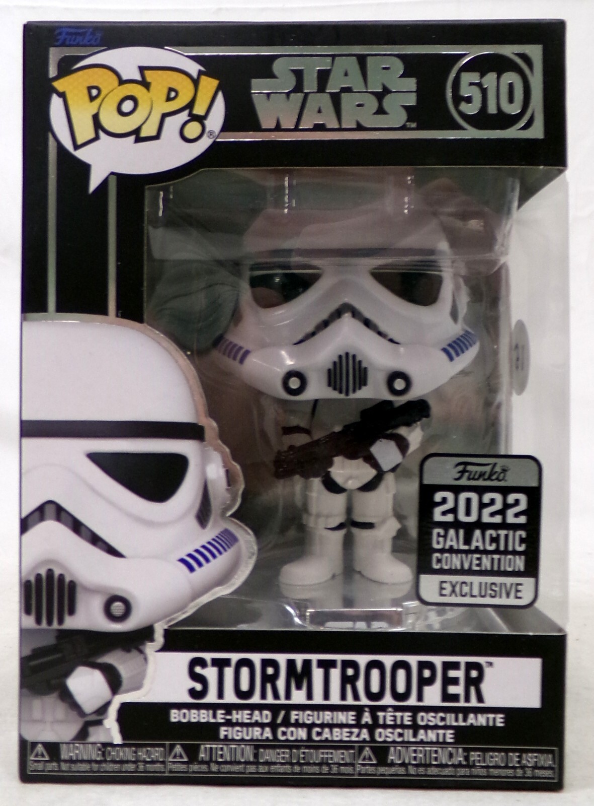 Funko Pop! Star Wars 510 Stormtrooper 2022 Galactic Con Exclusive Vinyl Figure