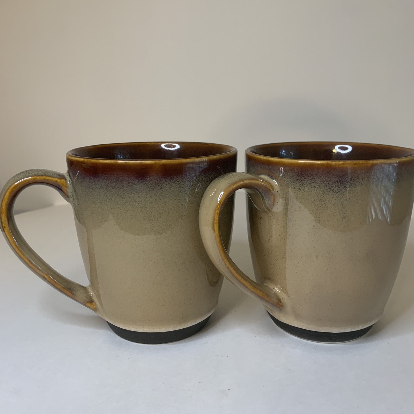 Sango Nova Brown #4933 10 oz Mug Set Of 2