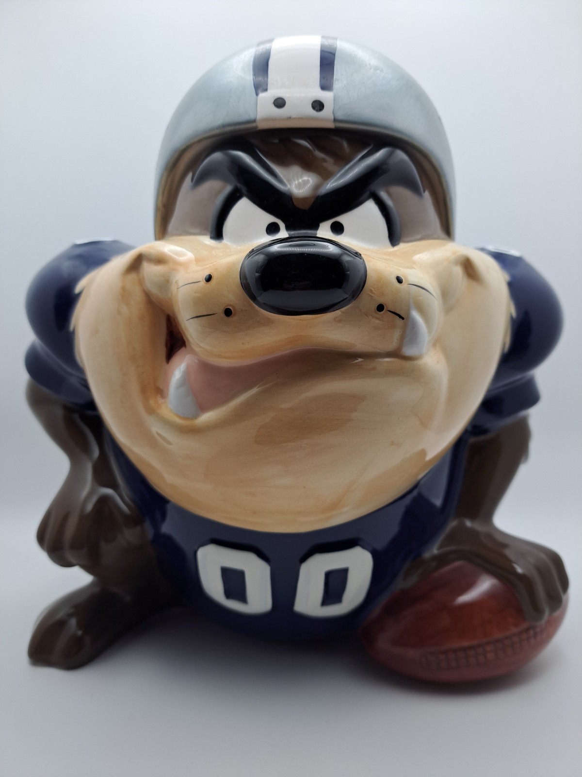 WB Looney Tunes TAZ Team NFL Dallas Cowboys Cookie Jar